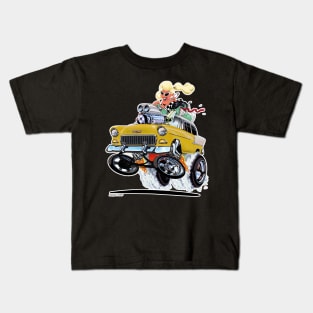 HIGH FIVE'n 1955 Chevy Yellow Kids T-Shirt